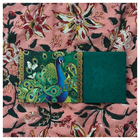 【匿名配送／和物お正月飾り】鳥絵２羽の孔雀絵柄　壷 匿名配送／和物お正月飾り】鳥絵2羽の孔雀絵柄 壷 匿名配送／