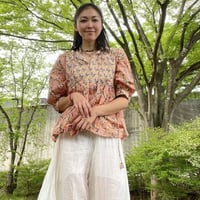 ブロックプリントブラウス 19