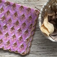 ブロックプリントのハンカチ 9