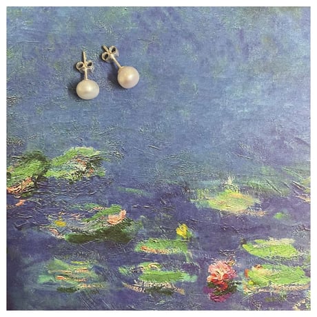 シルバーパールピアス