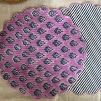 ブロックプリントのプレイスマット 5