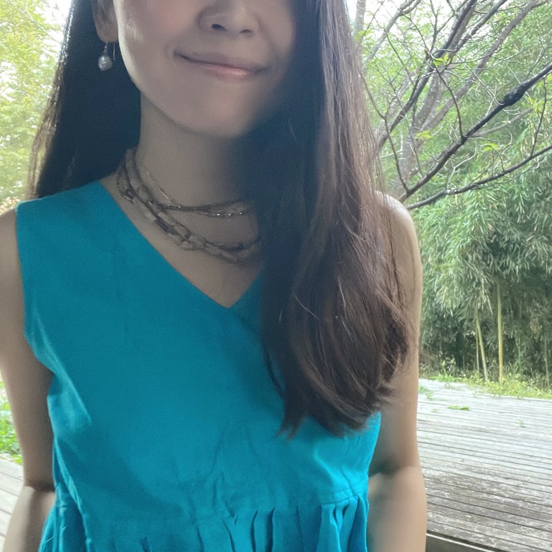 天然染めカディインドコットンのワンピース ブルー | MANGALA ARATI