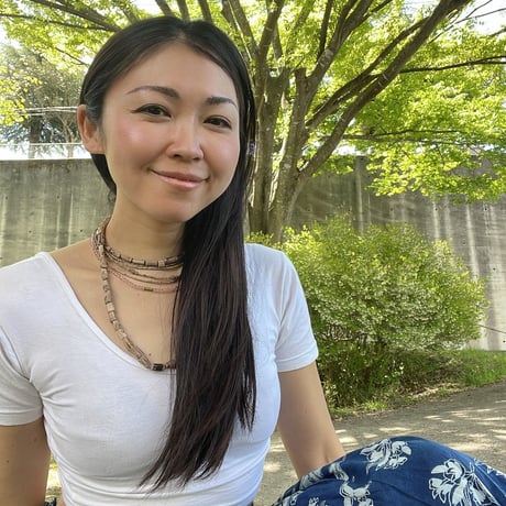 藍染インディゴのブロックプリントスカート