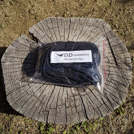 DD Hammocks DD Paracord 25m Black パラコード  ブラック  DDハンモックス社