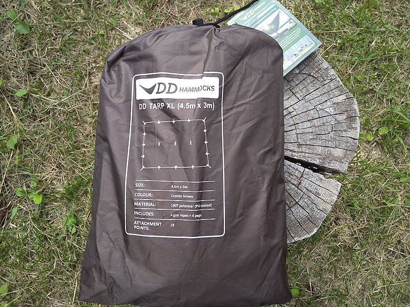DDHammocks DDタープ XL 4.5m x 3m コヨーテブラウン DD