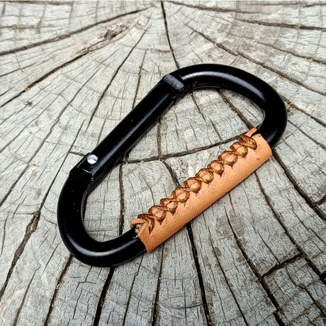 wildoutdoor カラビナ 本革  6カラー ヌメ革