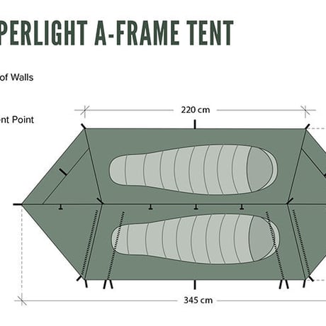 DD Hammocks DD SuperLight - A-Frame Tent DD スーパーライトAフレームテント