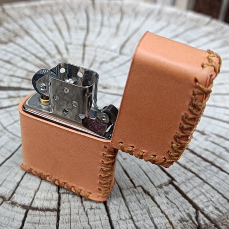ZIPPO 200用 本革カバー ヌメ革