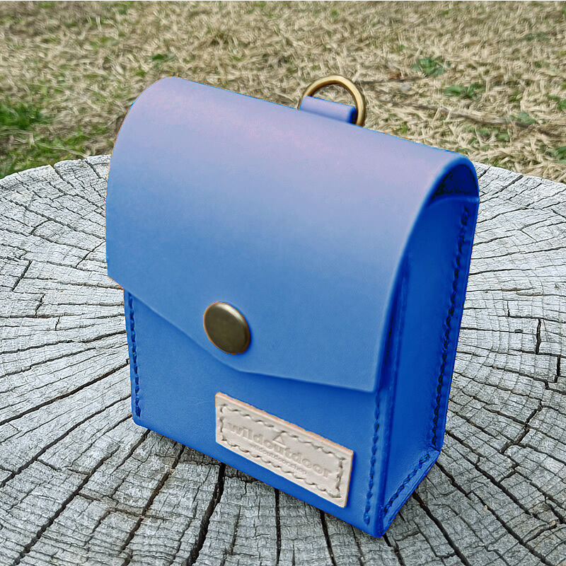 Dカン&ベルトループ付き 本革ポーチ ウェストポーチ タバコケース ヌメ