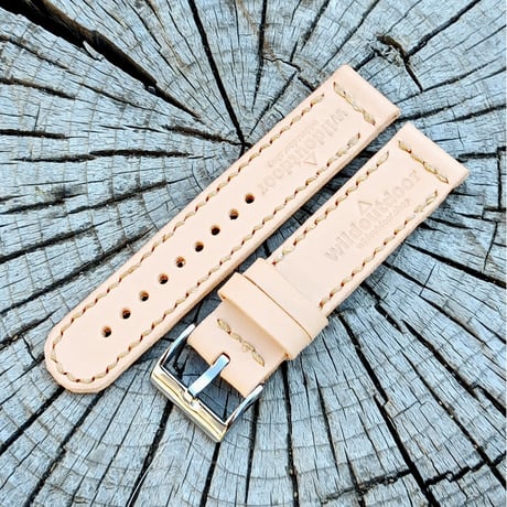 メンズ腕時計用本革換えベルト  幅16mm ヌメ革  リストウォッチベルト