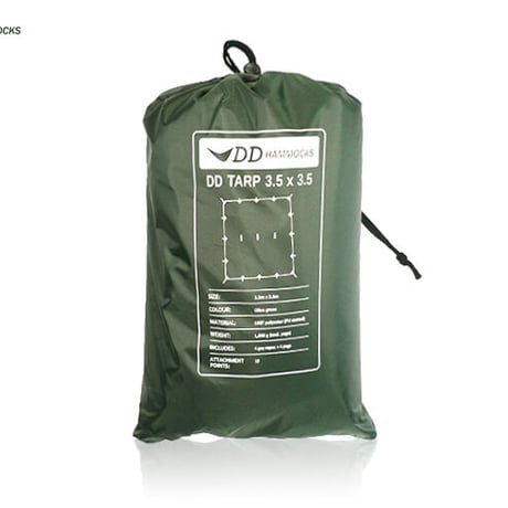 DDHammocks DDタープ 3.5x3.5  オリーブグリーン DDハンモックス社