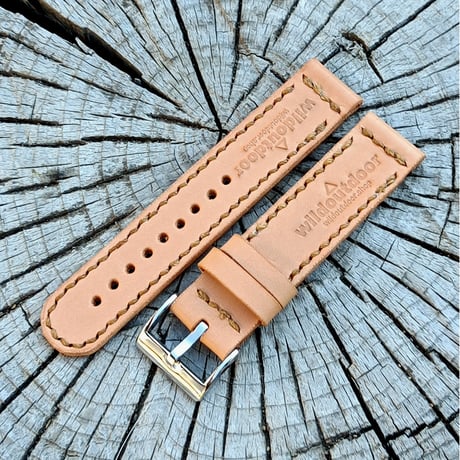 メンズ腕時計用本革換えベルト  幅16mm ヌメ革  リストウォッチベルト