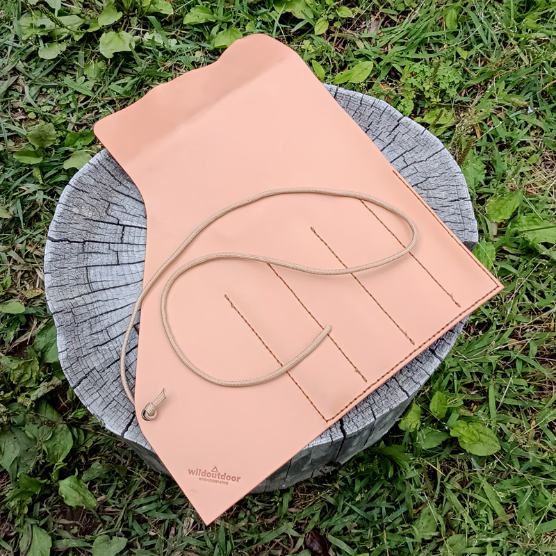 ソフトヌメ革製 オンボロ風のカトラリーケース デュオキャンプVer. オンボロ風カトラリーケース ソフトヌメ革製 その他キッチン小物