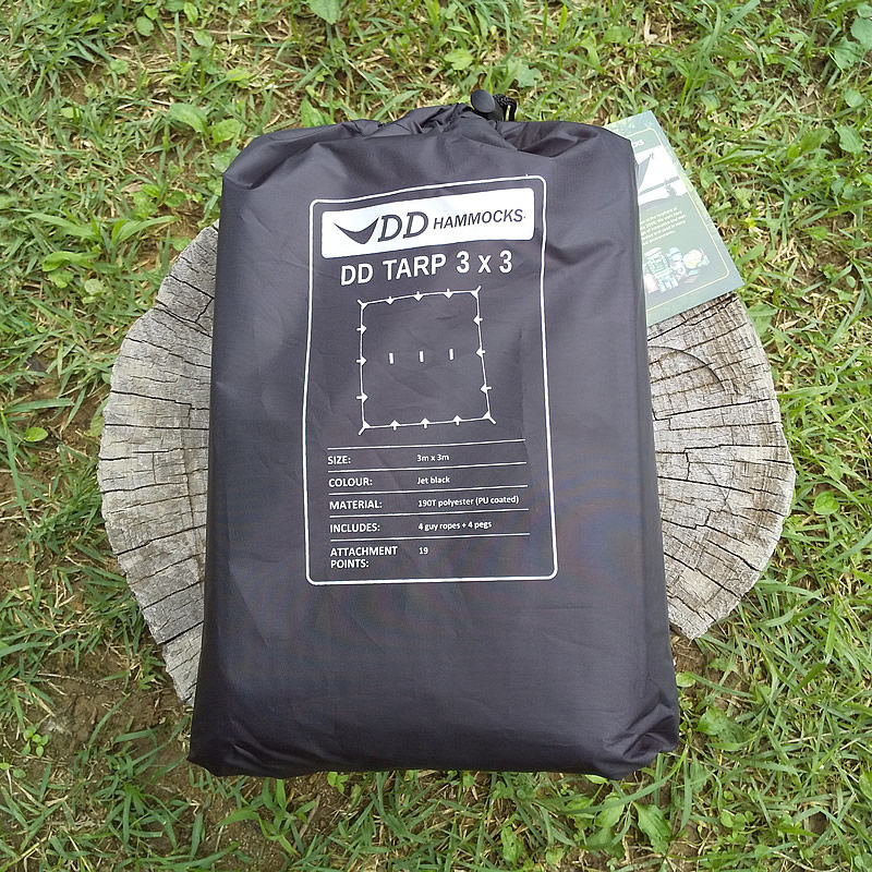 DDHammocks DDタープ 3 X 3 ジェットブラック DDハンモックス社 | wi