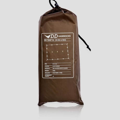 DDHammocks DDタープ XL 4.5m x 3m コヨーテブラウン DDハンモックス社