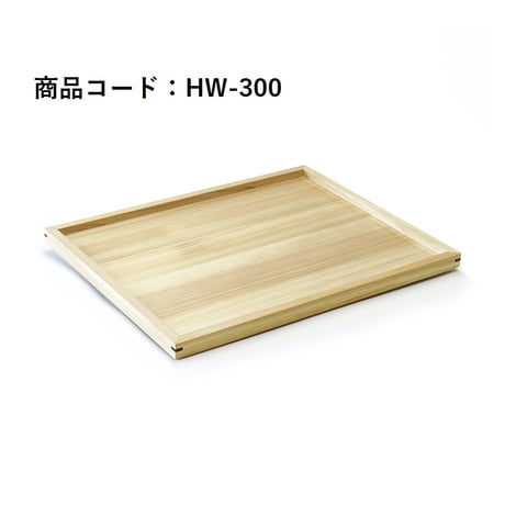 土佐龍　桧の軽量トレイ　大：サイズ 380 × 260 × 20mm / 重さ 約300g