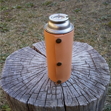 本革 CB缶カバー ヌメ革 カセットガスボンベカバー