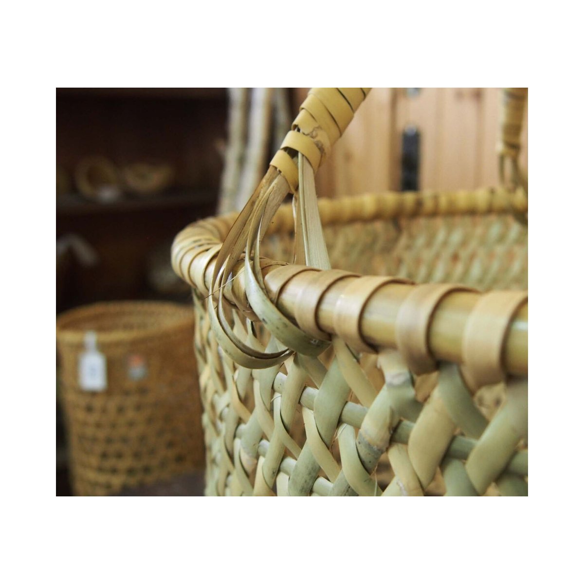 戸隠根曲がり竹の買い物かご Large | kirinBASKET