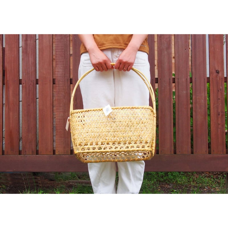 戸隠根曲がり竹の買い物かご Square | kirinBASKET 戸隠根曲がり竹の買い物かご Square | kirinBASKET