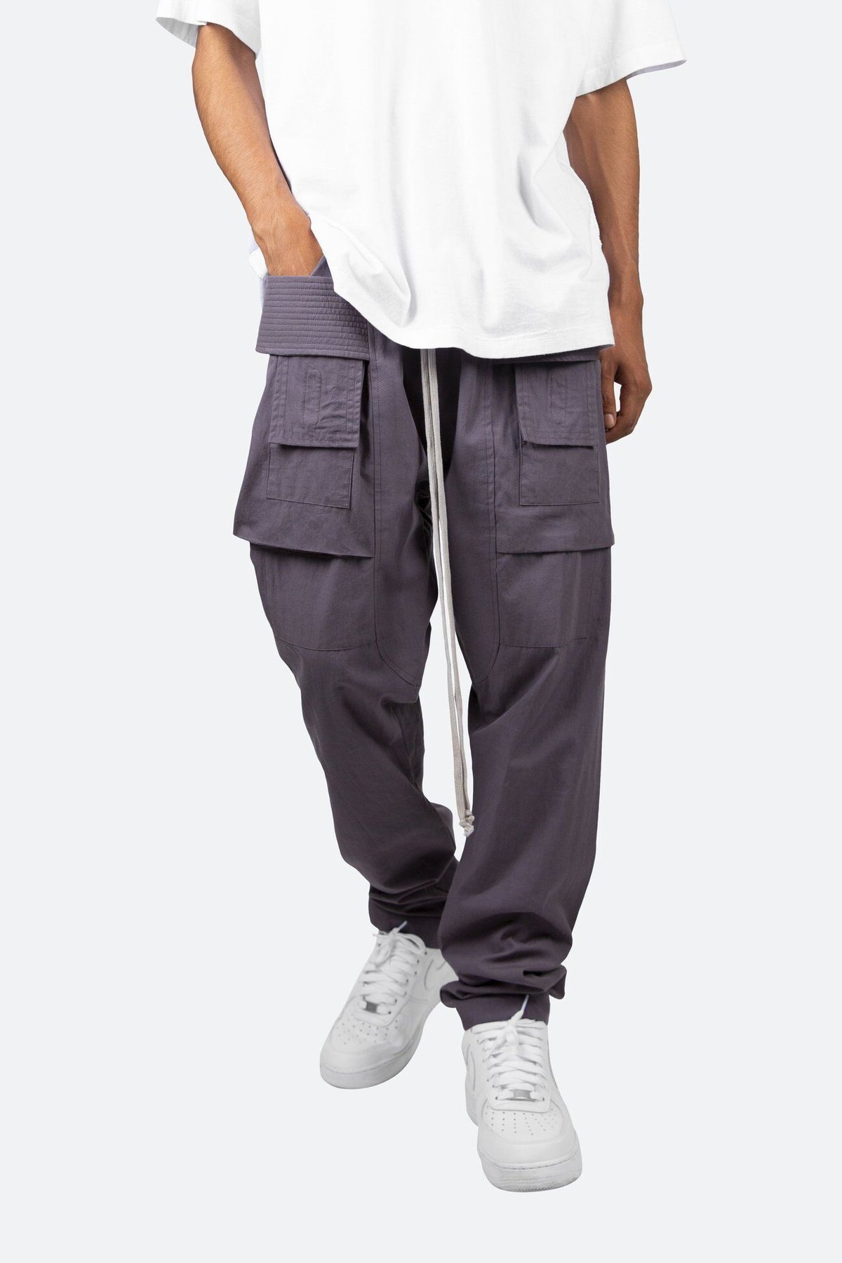 mnml（ミニマル）DROP CROTCH CARGO PANTS(CHARCOAL GREY...