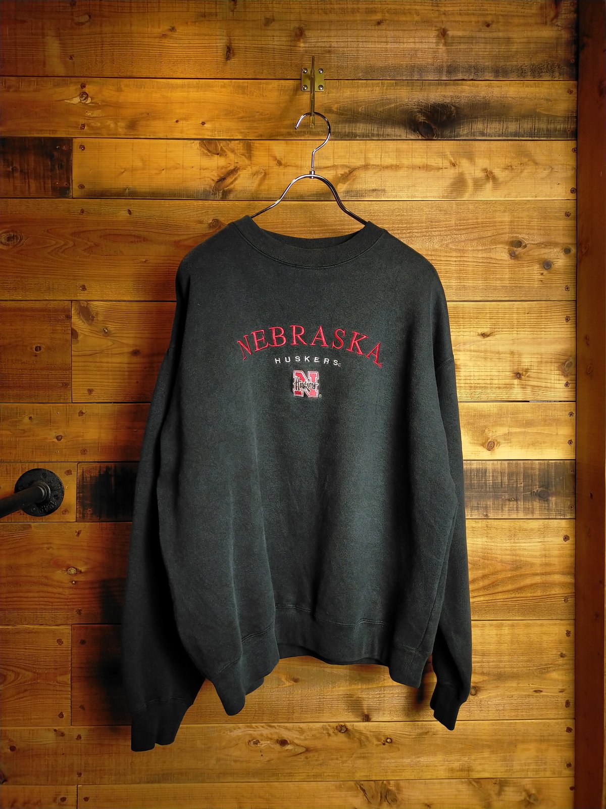 90's NEBRASKA大 NCAA ハスカーズ クルーネックスウェット / USED |