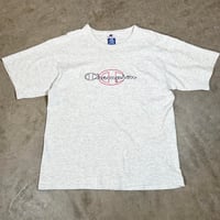 90's チャンピオン Champion / スクリプト刺繍 USA製 半袖Tシャツ / シルバーグレー