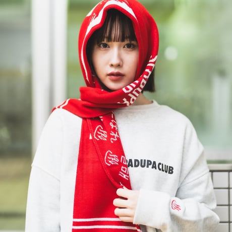 FROCLUB×BASECREAM MUFFLER RED