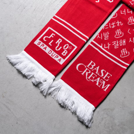 FROCLUB×BASECREAM MUFFLER RED