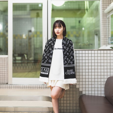 FROCLUB×BASECREAM MUFFLER BLACK