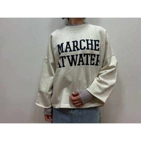 ワイドスリーブプリントスウェット