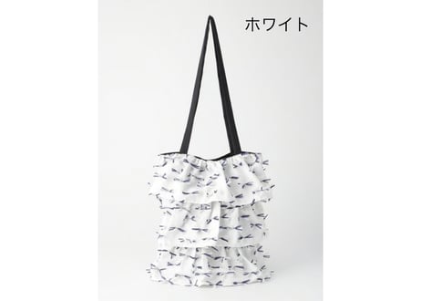 ジャカード ティアードトートバッグ