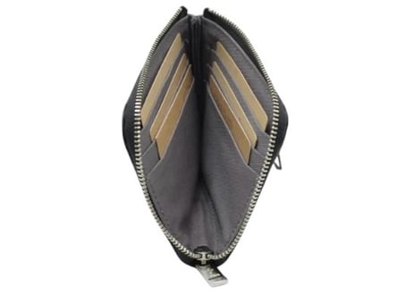 LEATHER SHORT L ZIP WALLET