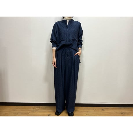 ドットフロッキータックパンツ