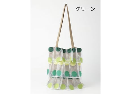 ジャカード ティアードトートバッグ
