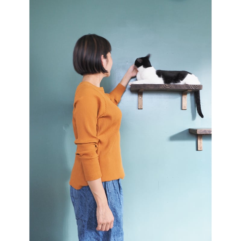 No.314kn(MTD) 肩切替リブニット/マスタード | quatre