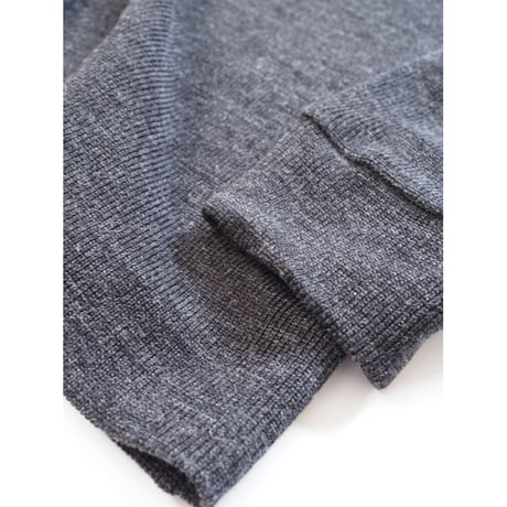 No.302kn(Ｇ)　クルーネックリブニット/グレー