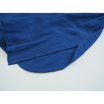 No.287op(RB) Dガーゼシャツワンピース/ロイヤルブルー | quatre