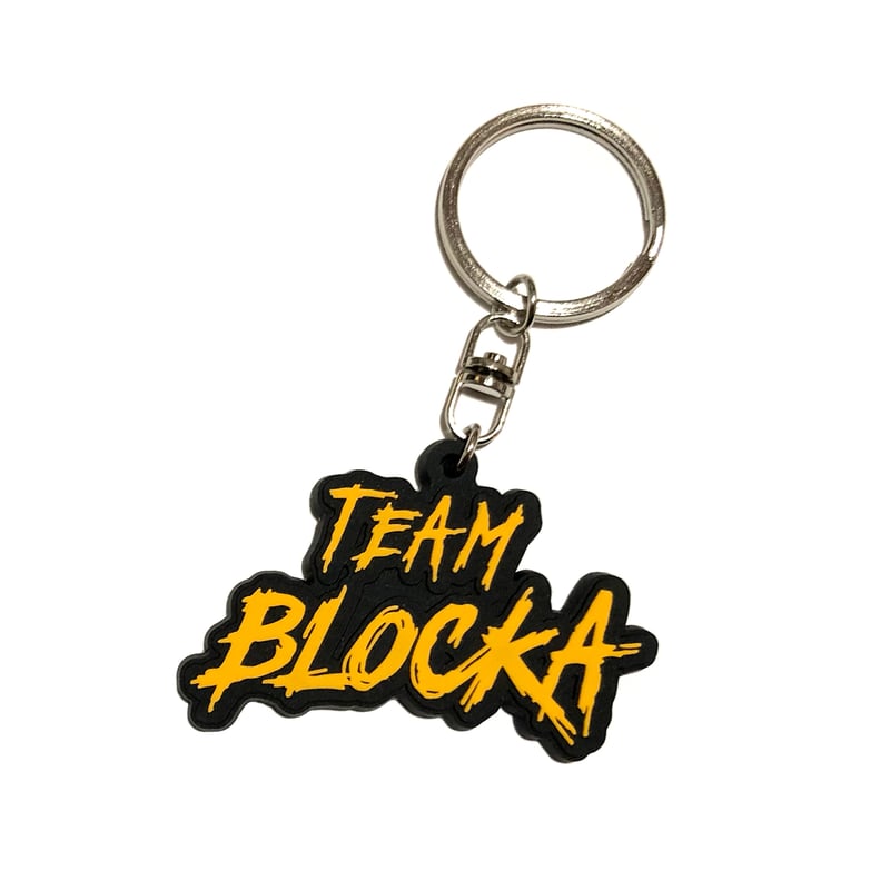 TEAM BLOCKA ラバーキーホルダー (Orange) | TEAM BLOCKA STORE