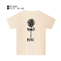Bell Art✖nachi 　 PEACE　イラストTシャツ［ナチュラル］