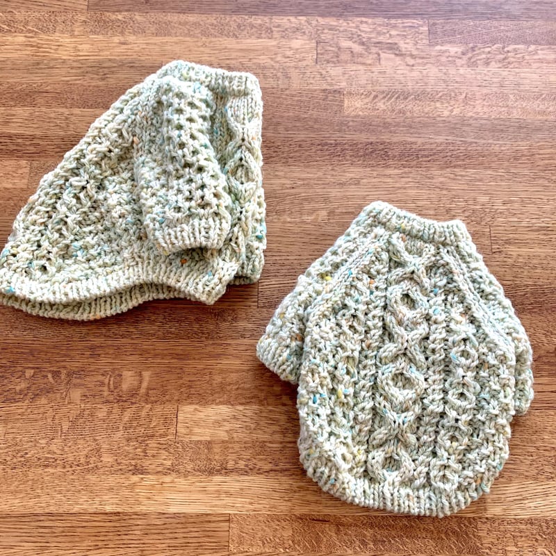 編み図】XOXOハグ&キスわんこニット（SM） | Sapo-tricot Store