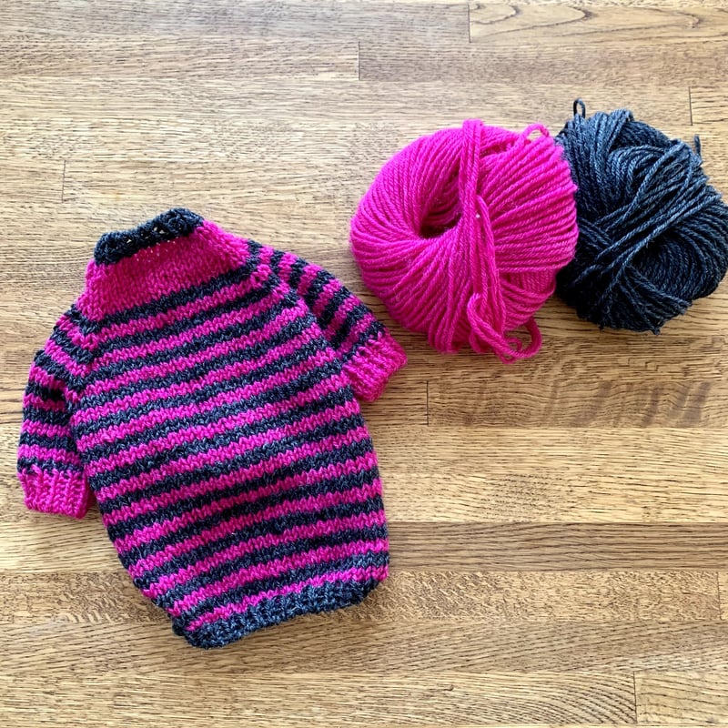 編み図】とじはぎなしのドッグラグランセーター | Sapo-tricot Store