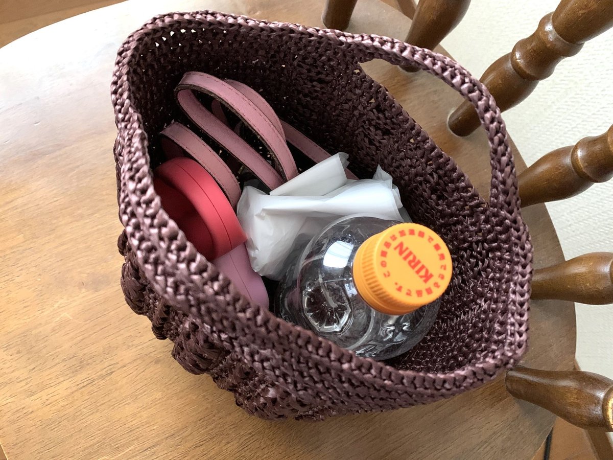 編み図】わんことお揃いのアラン模様のハンドバッグ | Sapo-tricot Store