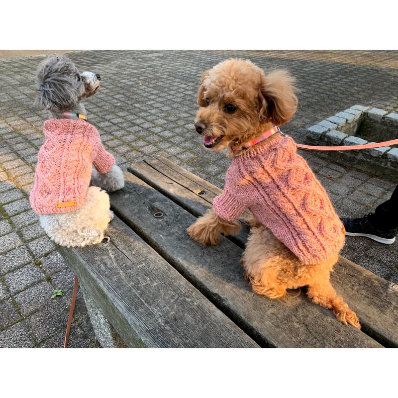 編み図】鹿の子ダイヤの袖付きアランニット | Sapo-tricot Store