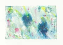 水彩画「硝子」(6×10cm)
