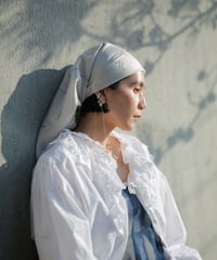 overlap earcuff -pearl