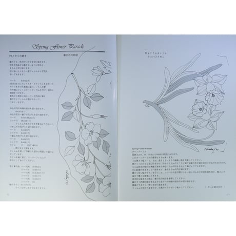 アメリカーナ19色で描くⅣ Spring Flowers きよらかな春の花 / 湯口千恵子