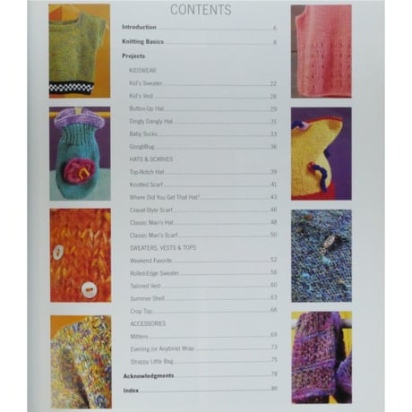 Knitting 20 Simple & Stylish Wearables for Beginners / the weekend crafter / GATHERINE HAM
