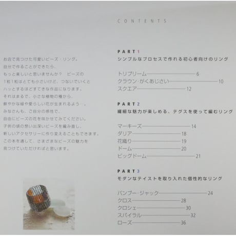 カジュアルからエレガントまですてきに作れる ビーズ・リング / ウタ・オーノ / 小学館