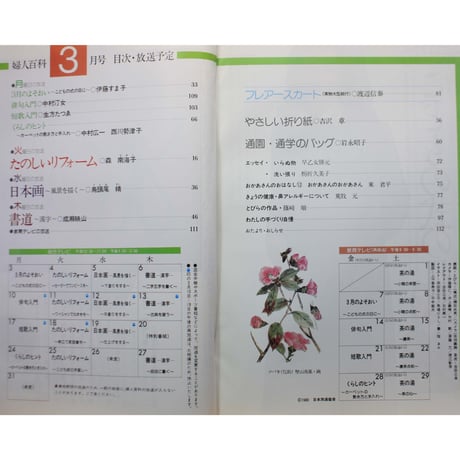 NHK婦人百科 昭和55年 / 1980年3月号