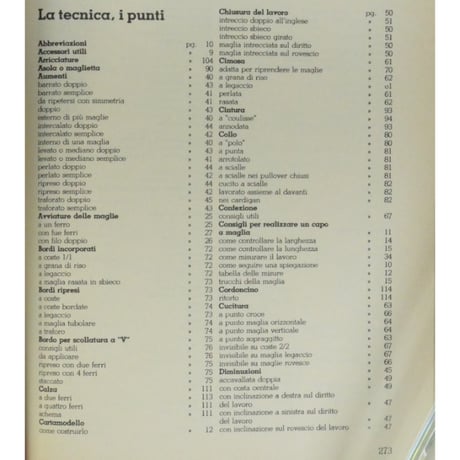 MANUALE DI MAGLIA / TECNICHE・PUNTI・LAVORI・CONSIGLI / Fabbri社
